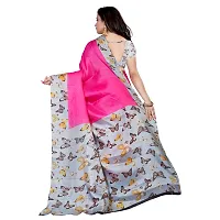 Beautiful Pink Khadi  Self Pattern Saree For Women-thumb2