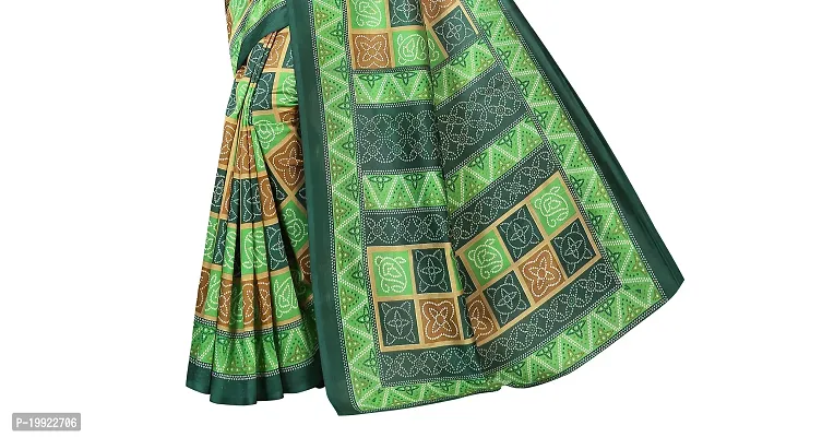 Beautiful Green Art Silk  Self Pattern Saree For Women-thumb4