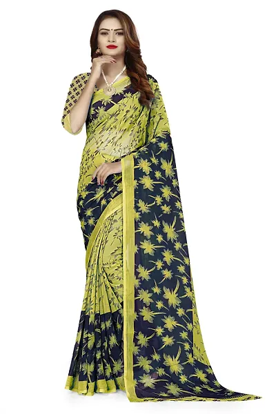 Beautiful Georgette Self Pattern Saree For Women