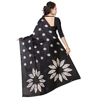 Beautiful Black Khadi  Self Pattern Saree For Women-thumb2