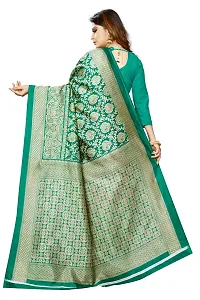 Beautiful Khaki Art Silk  Self Pattern Saree For Women-thumb3