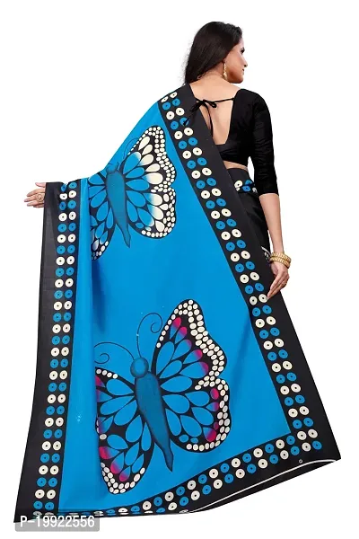 Beautiful Blue Art Silk  Self Pattern Saree For Women-thumb4