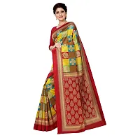 Beautiful Maroon Art Silk  Self Pattern Saree For Women-thumb1