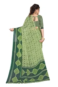 Beautiful Khaki Georgette  Self Pattern Saree For Women-thumb1