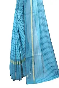 Beautiful Khaki Polycotton  Self Pattern Saree For Women-thumb3