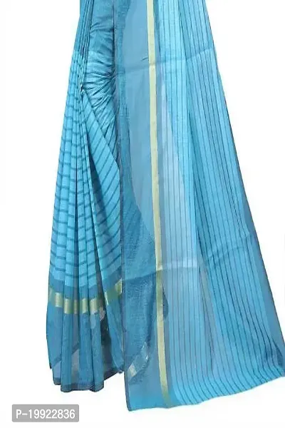 Beautiful Khaki Polycotton  Self Pattern Saree For Women-thumb4