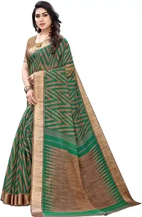 Beautiful Maroon Cotton Blend  Self Pattern Saree For Women-thumb1