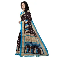 Beautiful Blue Art Silk  Self Pattern Saree For Women-thumb1