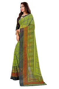 Beautiful Khaki Georgette  Self Pattern Saree For Women-thumb3