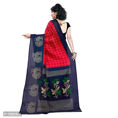 Beautiful Red Art Silk  Self Pattern Saree For Women-thumb3