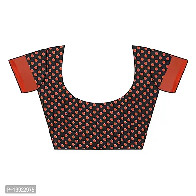 Beautiful Orange Georgette  Self Pattern Saree For Women-thumb5