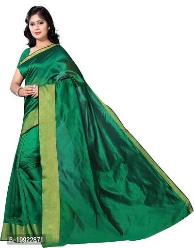 Beautiful Copper Cotton Blend  Self Pattern Saree For Women-thumb2