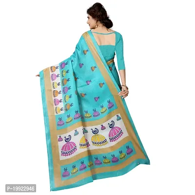 Beautiful Green Khadi  Self Pattern Saree For Women-thumb3