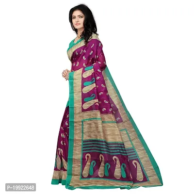 Beautiful Green Art Silk  Self Pattern Saree For Women-thumb2