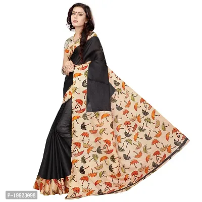 Beautiful Black Khadi  Self Pattern Saree For Women-thumb2