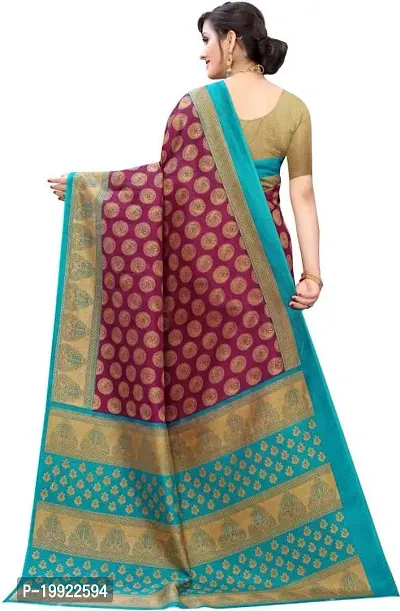 Beautiful Maroon Art Silk  Self Pattern Saree For Women-thumb4