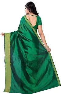 Beautiful Copper Cotton Blend  Self Pattern Saree For Women-thumb2