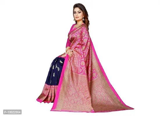 Beautiful Pink Art Silk  Self Pattern Saree For Women-thumb3