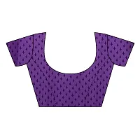 Beautiful Purple Georgette  Self Pattern Saree For Women-thumb4