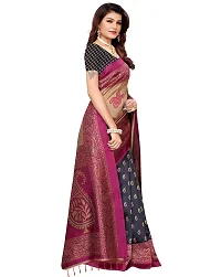 Beautiful Blue Art Silk  Self Pattern Saree For Women-thumb2