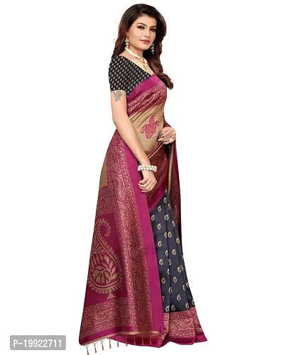 Beautiful Blue Art Silk  Self Pattern Saree For Women-thumb3