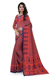 Beautiful Red Georgette  Self Pattern Saree For Women-thumb2