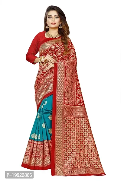 Beautiful Maroon Art Silk  Self Pattern Saree For Women-thumb0