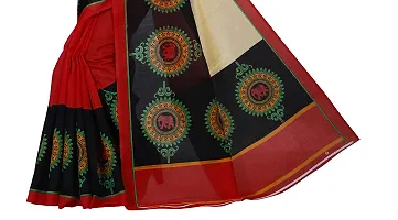 Beautiful Red Art Silk  Self Pattern Saree For Women-thumb3