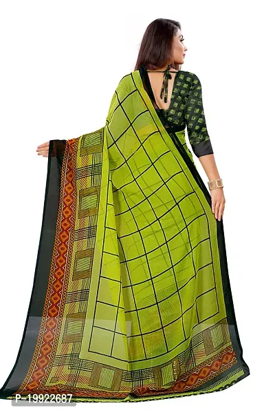 Beautiful Khaki Georgette  Self Pattern Saree For Women-thumb5