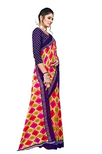 Beautiful Pink Georgette  Self Pattern Saree For Women-thumb2