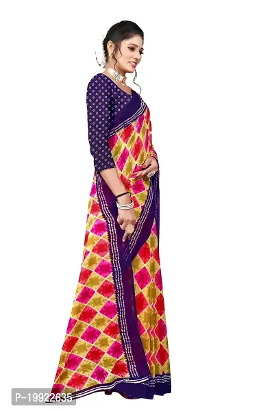 Beautiful Pink Georgette  Self Pattern Saree For Women-thumb3