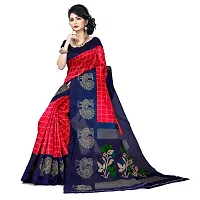 Beautiful Red Art Silk  Self Pattern Saree For Women-thumb3