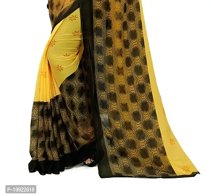 Beautiful Sea Green Georgette  Self Pattern Saree For Women-thumb3