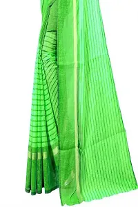 Beautiful Khaki Polycotton  Self Pattern Saree For Women-thumb3