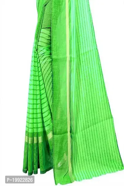 Beautiful Khaki Polycotton  Self Pattern Saree For Women-thumb4