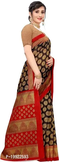 Beautiful Black Art Silk  Self Pattern Saree For Women-thumb3