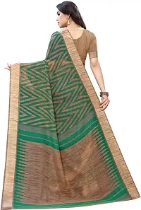 Beautiful Maroon Cotton Blend  Self Pattern Saree For Women-thumb3