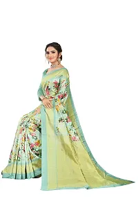 Beautiful Khaki Art Silk  Self Pattern Saree For Women-thumb3