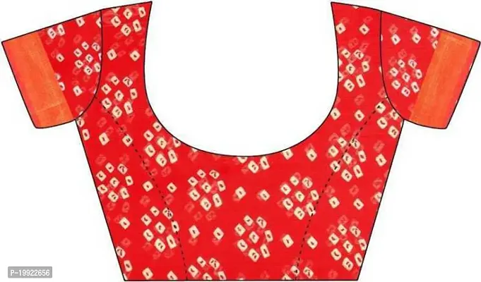 Beautiful Red Cotton Silk  Self Pattern Saree For Women-thumb5