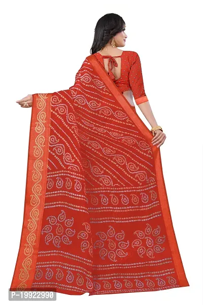 Beautiful Red Cotton Silk  Self Pattern Saree For Women-thumb4