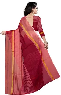 Beautiful Red Polycotton  Self Pattern Saree For Women-thumb2