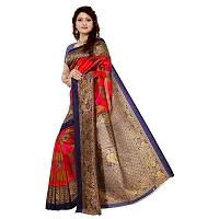 Beautiful Red Art Silk  Self Pattern Saree For Women-thumb1