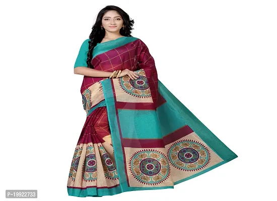 Beautiful Khaki Art Silk  Self Pattern Saree For Women