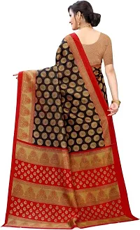 Beautiful Black Art Silk  Self Pattern Saree For Women-thumb3