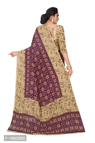 Beautiful Purple Georgette  Self Pattern Saree For Women-thumb2