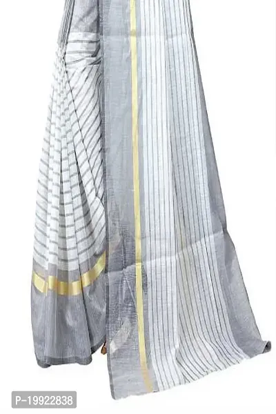 Beautiful Indigo Polycotton  Self Pattern Saree For Women-thumb4