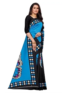 Beautiful Blue Art Silk  Self Pattern Saree For Women-thumb2