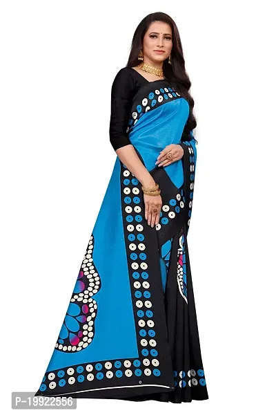 Beautiful Blue Art Silk  Self Pattern Saree For Women-thumb3