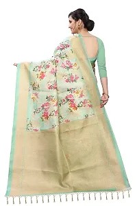 Beautiful Khaki Art Silk  Self Pattern Saree For Women-thumb1