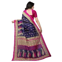 Beautiful Pink Art Silk  Self Pattern Saree For Women-thumb2